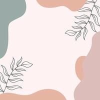 Square Simple Aesthetic Design Background vector