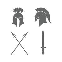 Modern set of medieval elements. vector