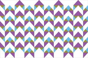Abstract Purple and Cyan Arrow Diamond Seamless Pattern Modern Geometric Background vector