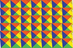 Bright Colorful Triangular Patchwork Seamless Pattern Geometric Retro Abstract pattern Background vector