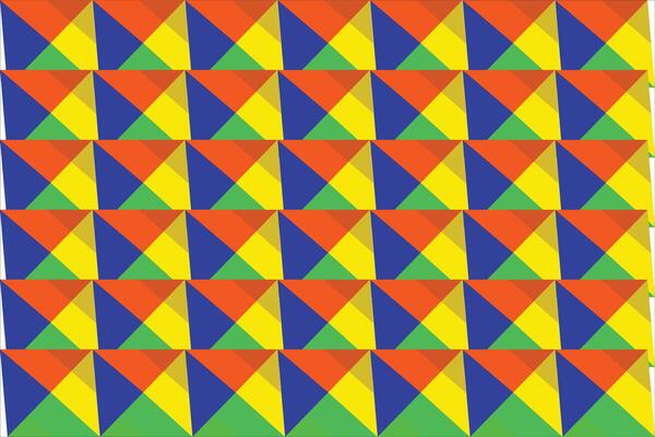 Bright Colorful Triangular Patchwork Seamless Pattern Geometric Retro Abstract pattern Background