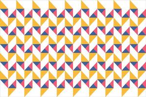 Seamless Isometric Triangle Pattern with Vibrant Colors Modern Abstract Geometry vector