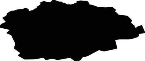 Haradok Belarus silhouette map vector