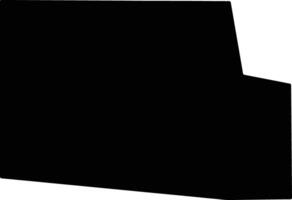 Hardin United States silhouette map vector