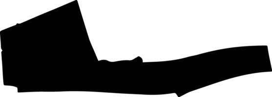 Hardinxveld Giessendam Netherlands silhouette map vector