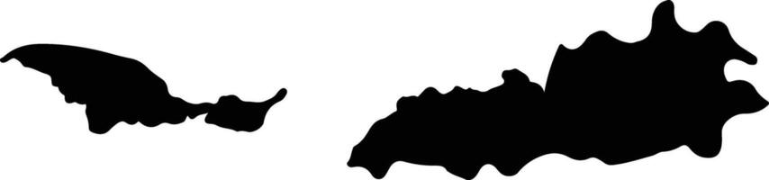 Hatillo De Loba Colombia silhouette map vector