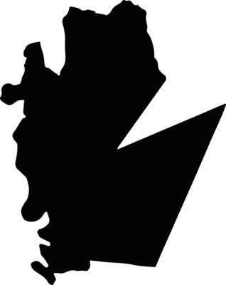 Hayes Jamaica silhouette map