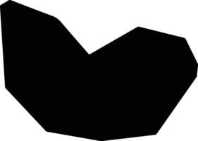 Hechuanshi China silhouette map vector