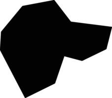 Hechishi China silhouette map vector
