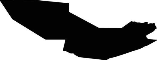 Hedensted Denmark silhouette map vector