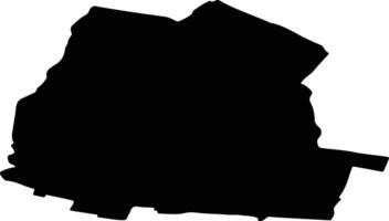 Heiloo Netherlands silhouette map vector