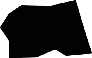 Heishuixian China silhouette map vector