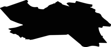 Helmond Netherlands silhouette map vector
