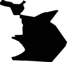 Hilversum Netherlands silhouette map vector