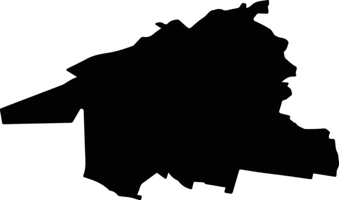 Hobart Australia silhouette map