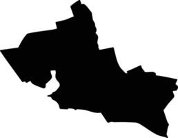 HOLBOCA Romania silhouette map vector