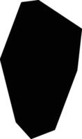 Honganxian China silhouette map vector