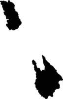Hpa An Myanmar silhouette map vector