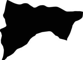 Hubuna Saudi Arabia silhouette map vector