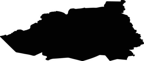 Hummuli vald Estonia silhouette map vector
