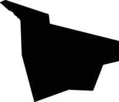 Huochengxian China silhouette map vector