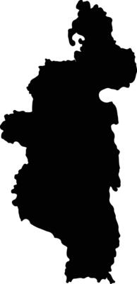 Ifanadiana Madagascar silhouette map