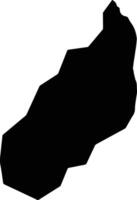 II 2 Somerset And Berks Guyana silhouette map vector
