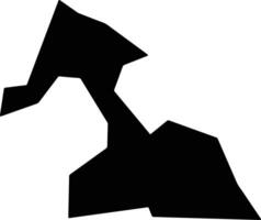 Ijebu Ode Nigeria silhouette map vector