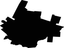 ILEANA Romania silhouette map vector