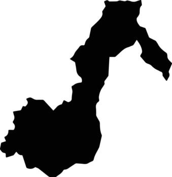 ipameri Brasil silueta mapa vector