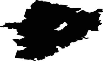 Irbitsky District Russia silhouette map vector