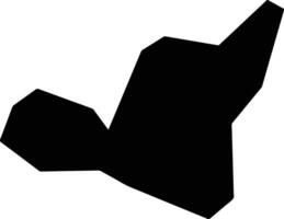 Isiala Mbano Nigeria silhouette map vector