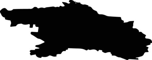 Istrinsky District Russia silhouette map vector