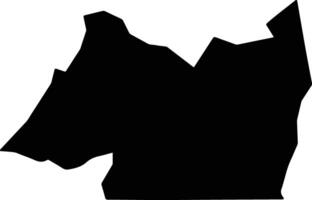 Itapecuru Mirim Brazil silhouette map vector