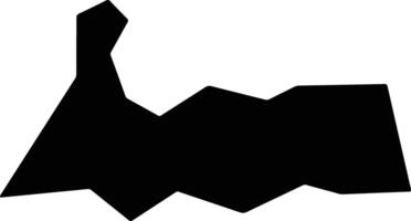 Itapuca Brazil silhouette map vector