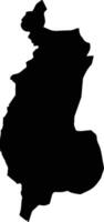 IX 1 Rupununi West Guyana silhouette map vector