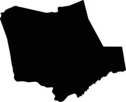 Jacura Venezuela silhouette map vector