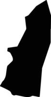 Jalousie Saint Lucia silhouette map vector