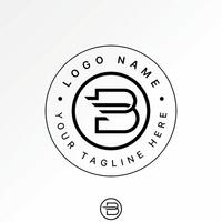 initial B DD font line fast strip speed monogram typography sport tech brand vector
