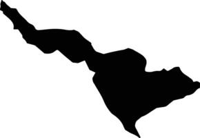 Javanrud Iran silhouette map vector