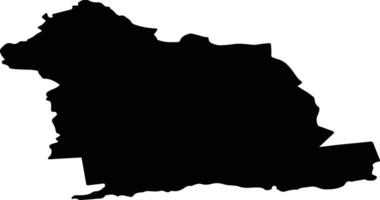 Jeru pag Latvia silhouette map vector