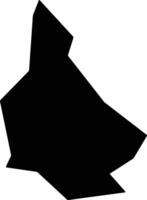 Jiangdaxian China silhouette map vector