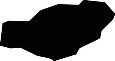 Jintaxian China silhouette map vector