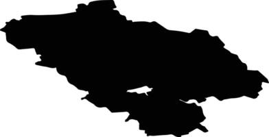 Jogeva vald Estonia silhouette map vector