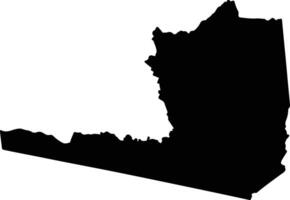 Jomoro Ghana silhouette map vector