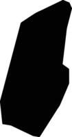 Joyeux Saint Lucia silhouette map vector