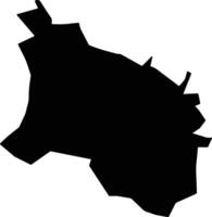 Juchitepec Mexico silhouette map vector