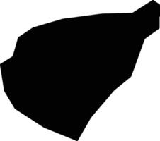 Kabbia Chad silhouette map vector