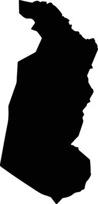 Kala Balge Nigeria silhouette map