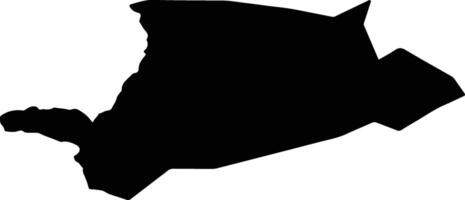 Kalbajar District Azerbaijan silhouette map vector